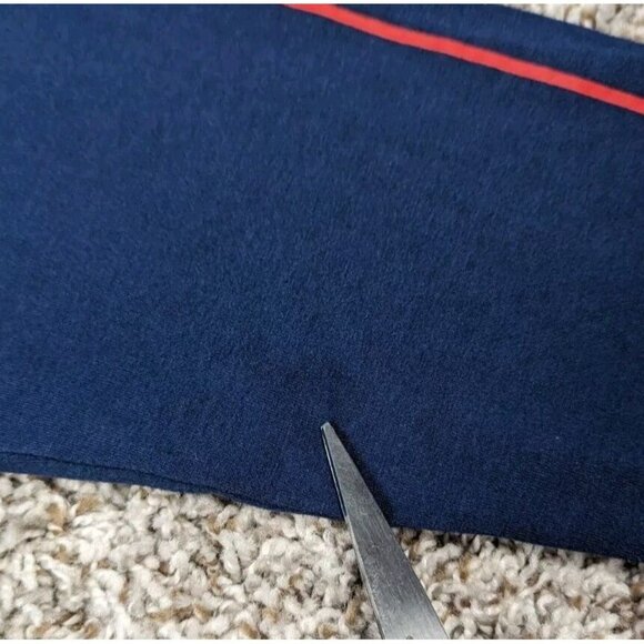 Under Armour Project Rock Long Sleeve T Shirt Large Blue Mens USA Flag Military - Picture 4 of 6